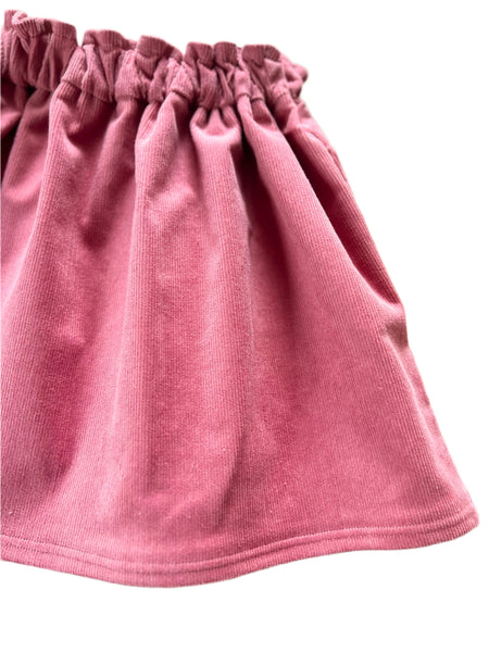 Pink Cord Skirt