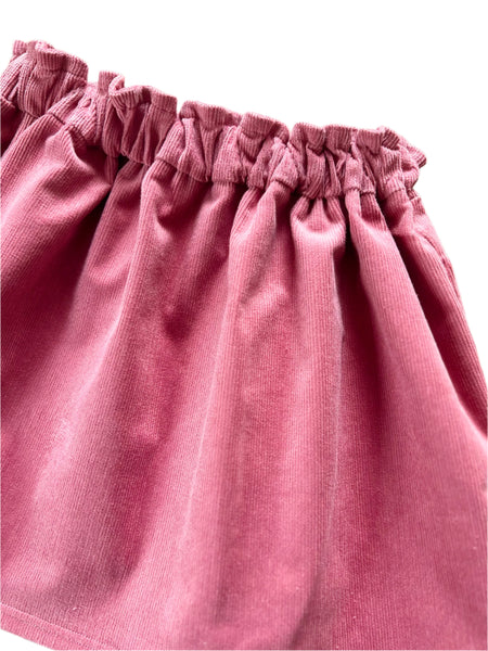 Pink Cord Skirt