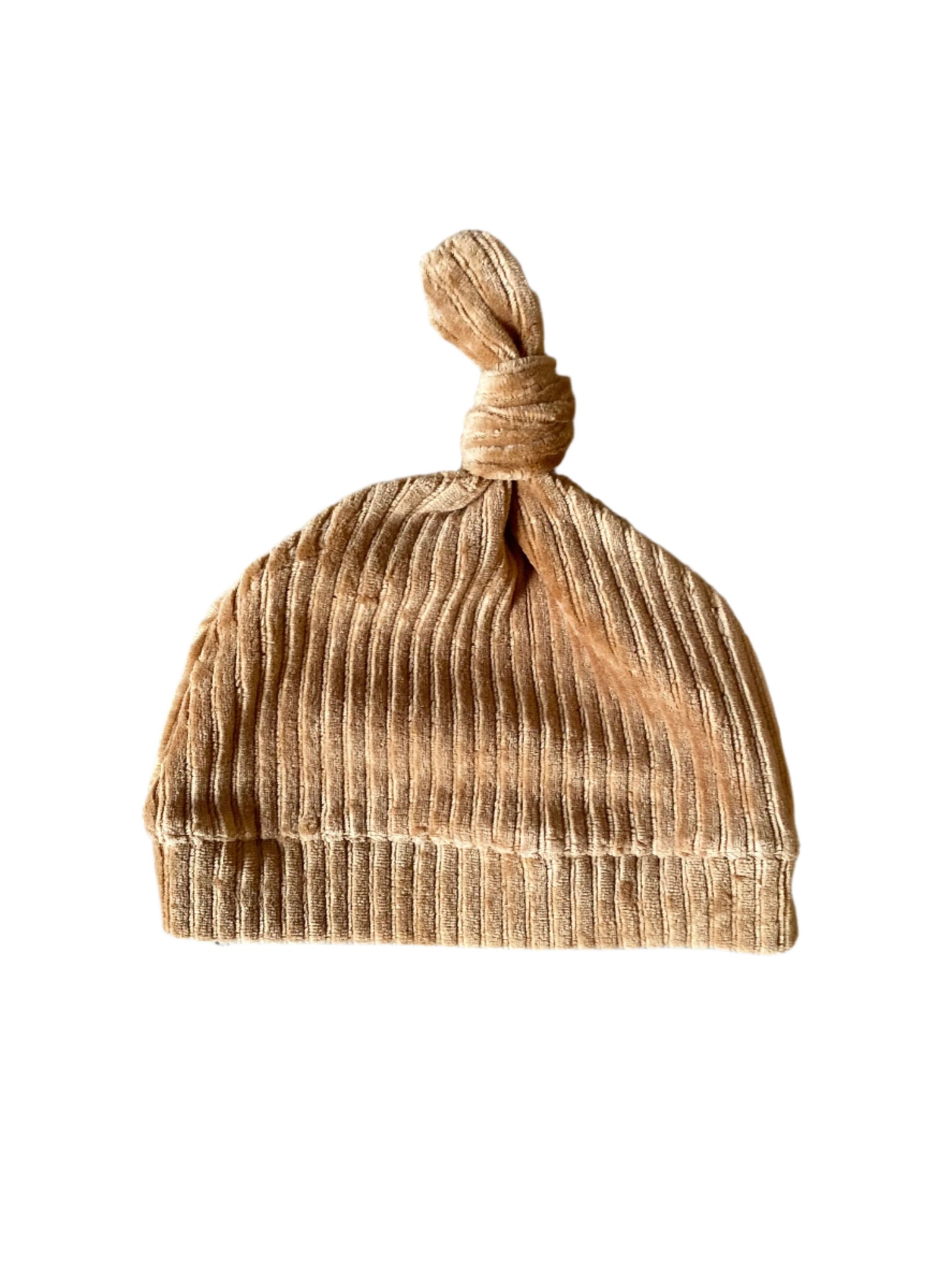 Camel Cord Knot Hat